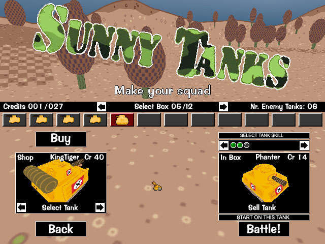 Sunny Tanks Capture d'Écran 3